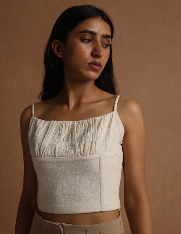 Antara - Peony - Kala cotton Corset (2) Antara - Peony - Kala cotton Corset