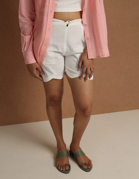 Reepeat - Ash pink collared full sleeve shirt