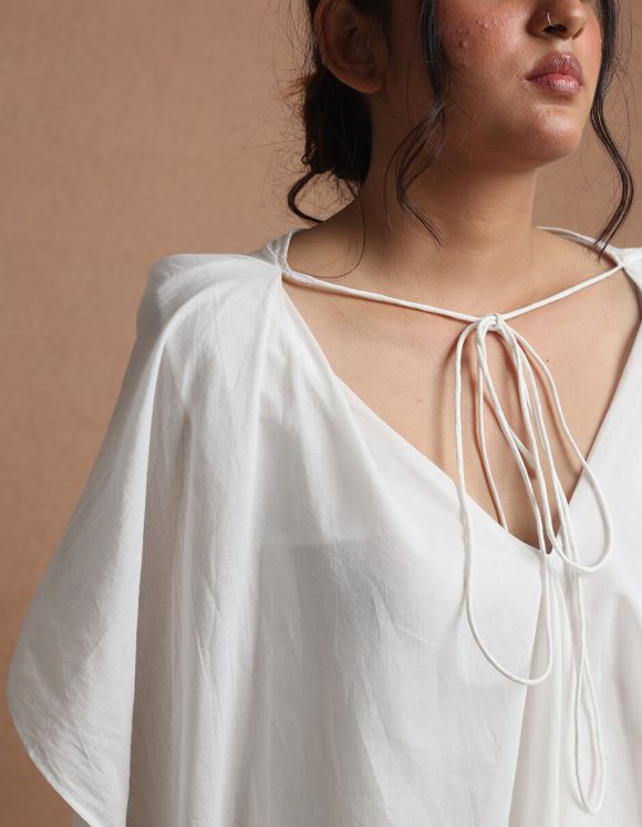 Reepeat - Sun white layered shirt