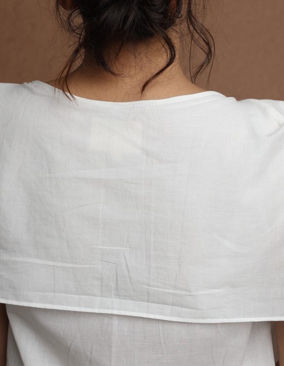 Reepeat - Sun white layered shirt